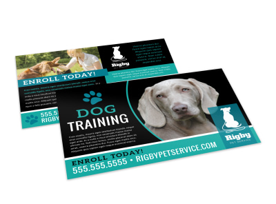 Dog Training Postcard Template cwsw2vqq9z preview